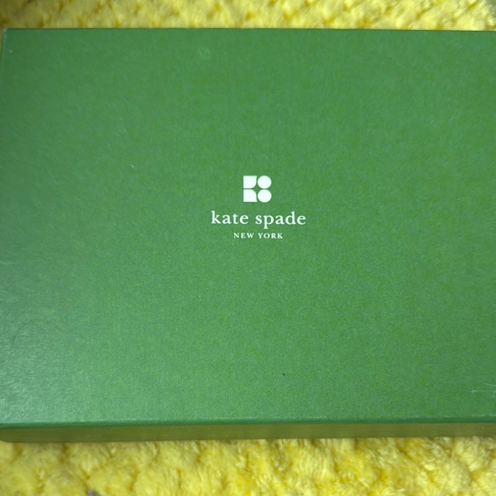 Kate Spade Burgundy and Cream Card Holder